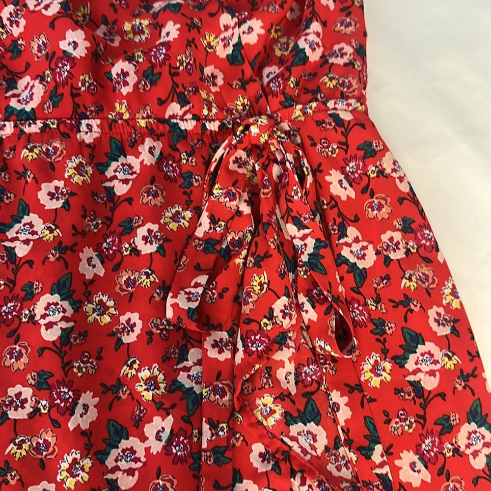 Harper Heritage Francesca’s Floral Red Sleeveless Dress Size Small women’s - Picture 4 of 13